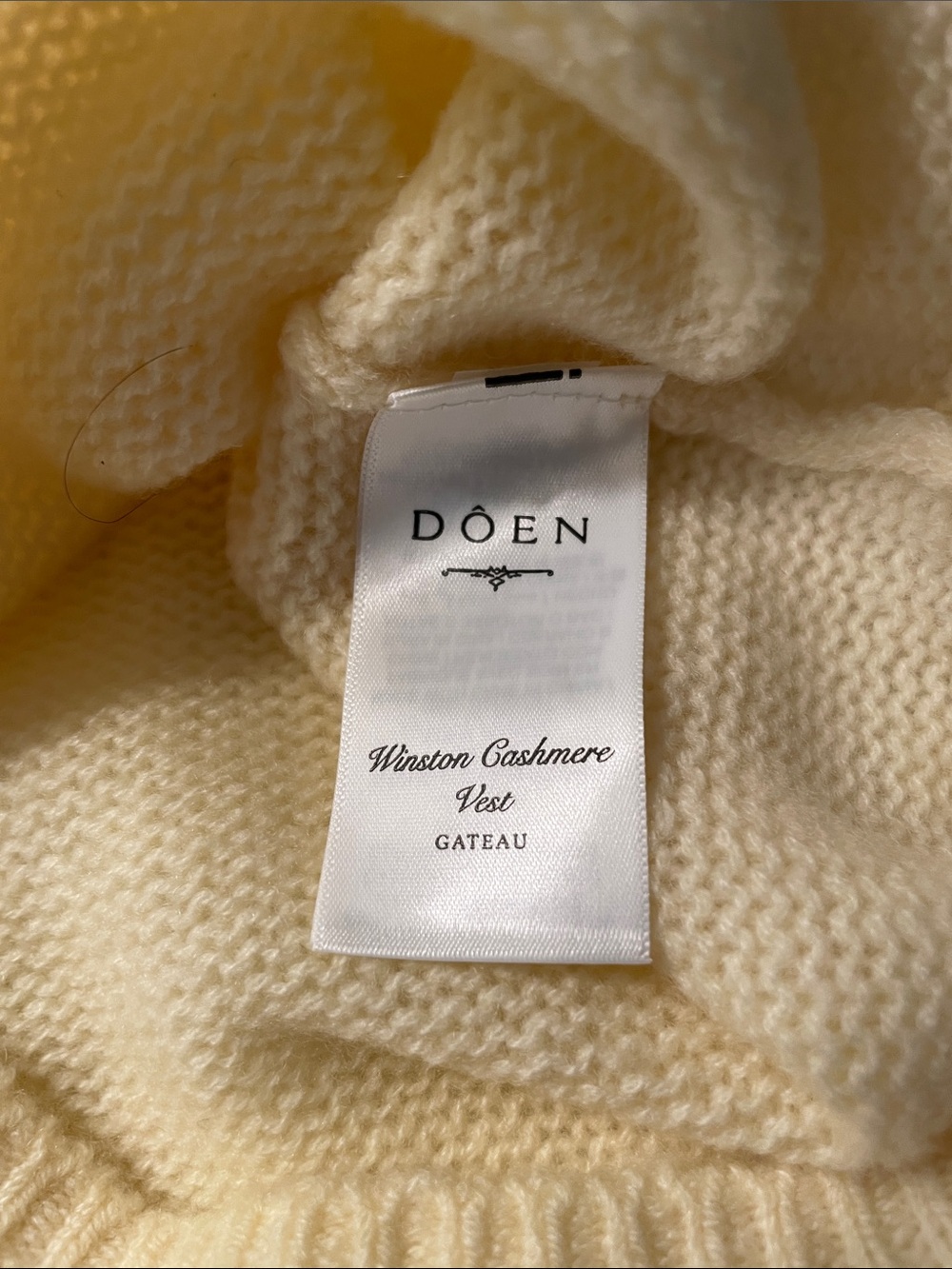Doen Winston Vest in Gateau -NWOT - Picture 6 of 10